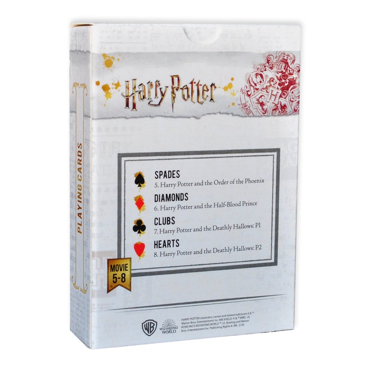 Класически карти за игра с фигури от филмите от поредицата "Хари Потър" (Филми 5-8)