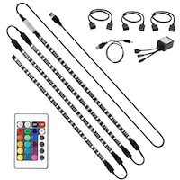 Kit Banda LED SMART4 TV 24-39 pentru Iluminare Ambientala Fundal RGB in Spatele Televizorului Backlight cu Telecomanda