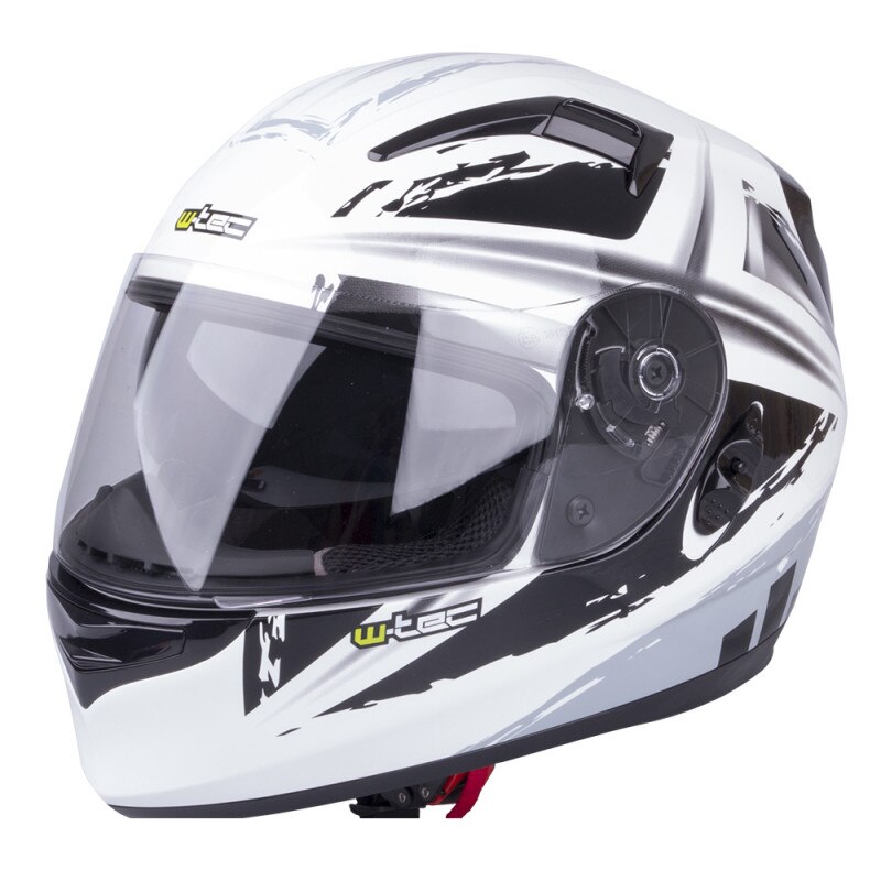 Casca Moto W-TEC V122, Negru / Alb, XS(53-54)