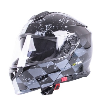 Casca Moto Flip-Up W-TEC V271, S(55-56), Negru / Gri Casca Moto Flip-Up W-TEC V271, S(55-56), Negru / Gri