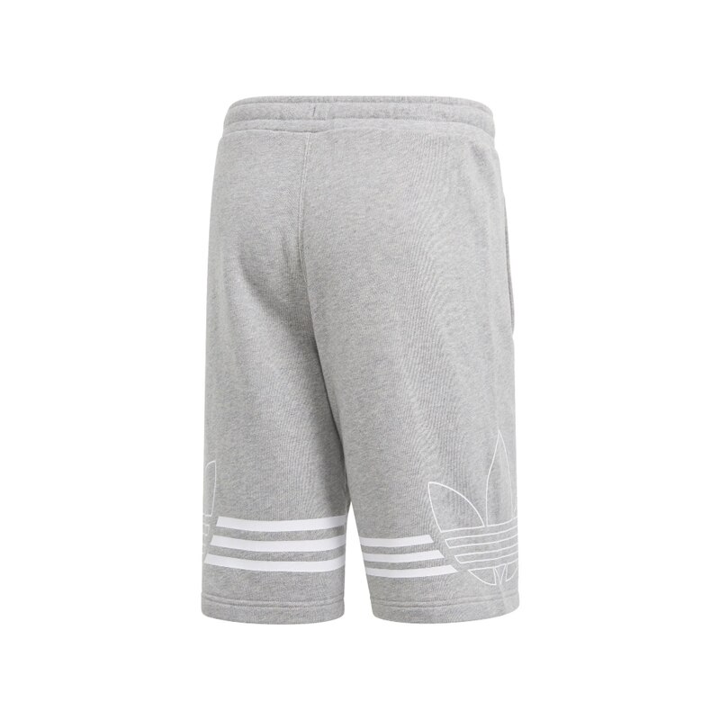 Adidas original jersey shorts trefoil logo grey discount du8136