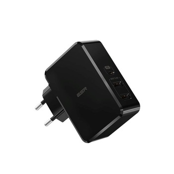 Incarcator de retea ESR Power Delivery (PD) Charger 41W, 1 port USB-C + 2 porturi USB-A, Black Incarcator de retea ESR Power Delivery (PD) Charger 41W, 1 port USB-C + 2 porturi USB-A, Black