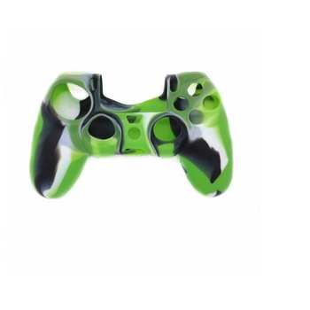 Husa Silicon Camuflaj verde pentru Controller PlayStation PS 4 Husa Silicon Camuflaj verde pentru Controller PlayStation PS 4