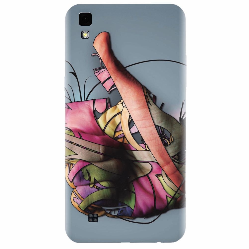 Husa silicon pentru Lg X Power, Beautiful Hand Art
