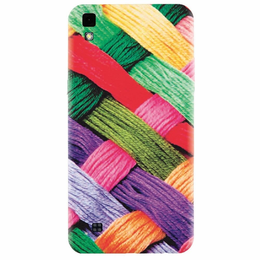 Husa silicon pentru Lg X Power, Colorful Woolen Art