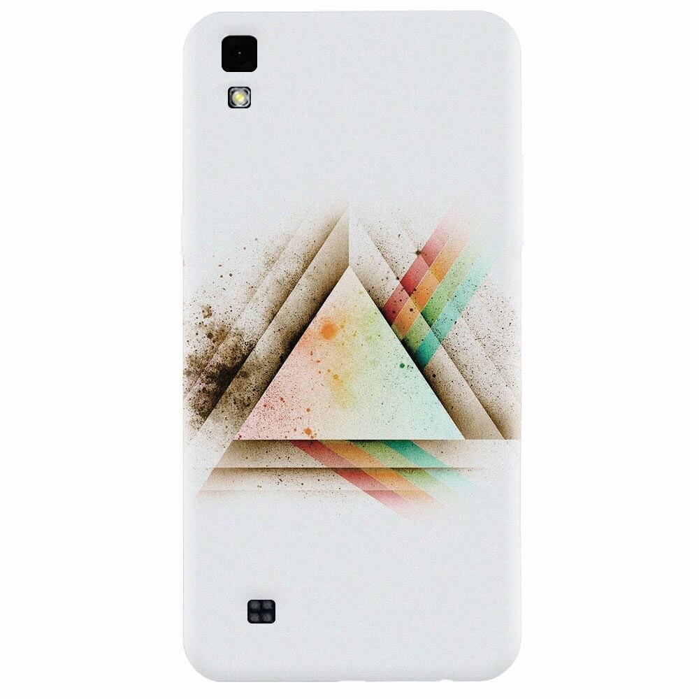 Husa silicon pentru Lg X Power, Abstract Grunge Light Triangle