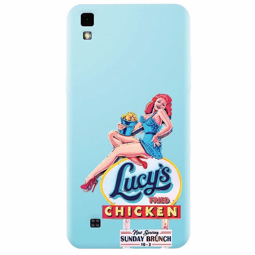 Husa silicon pentru Lg X Power, American Vintage Restaurant Sign