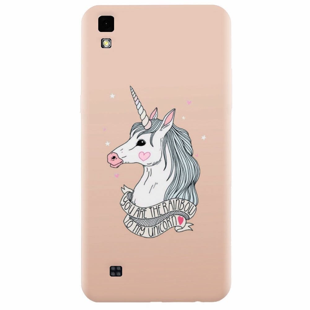 Husa silicon pentru Lg X Power, Cute Rose Gold