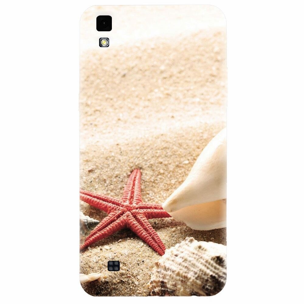 Husa silicon pentru Lg X Power, Beach Shells And Starfish