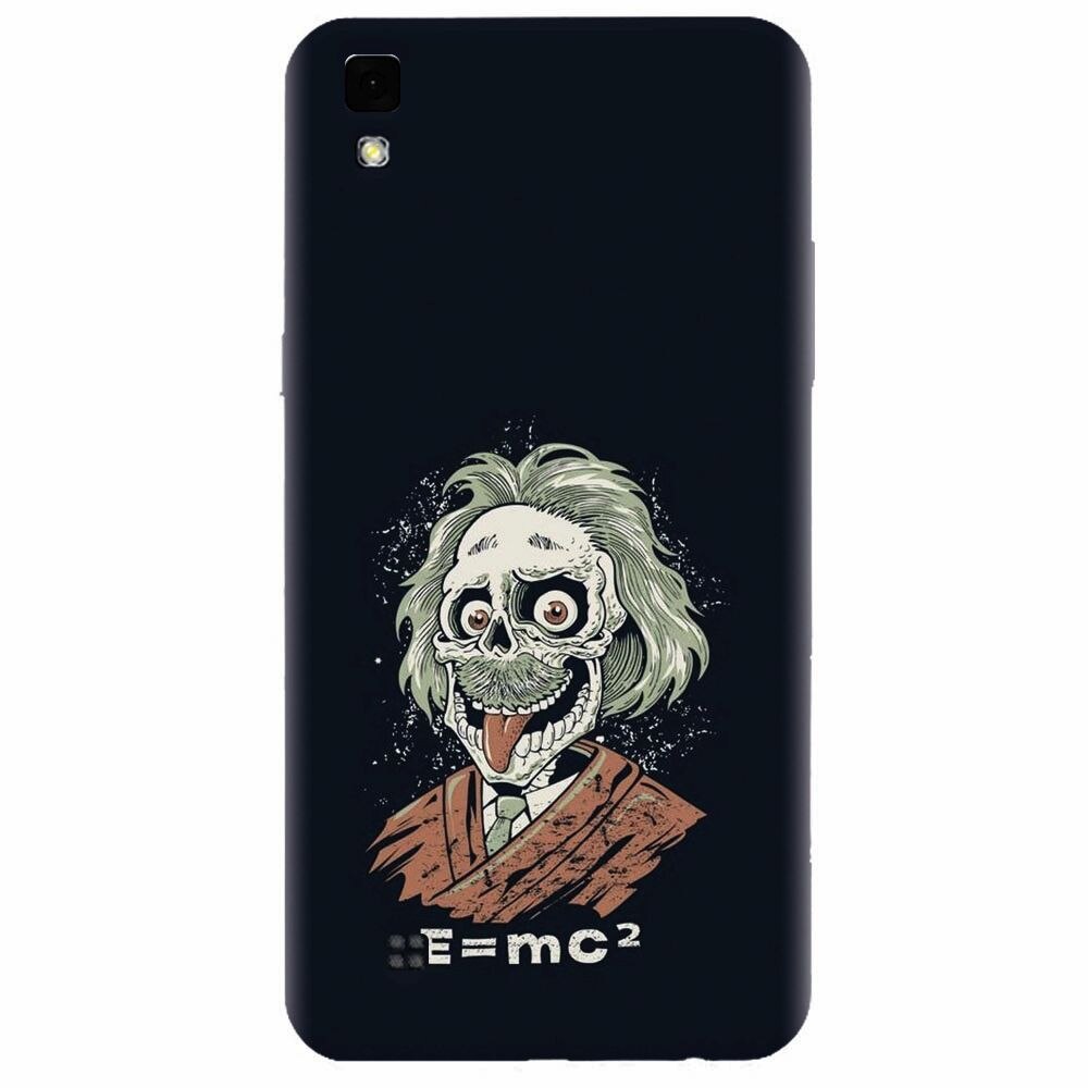 Husa silicon pentru Lg X Power, Albert Einstein Caricature