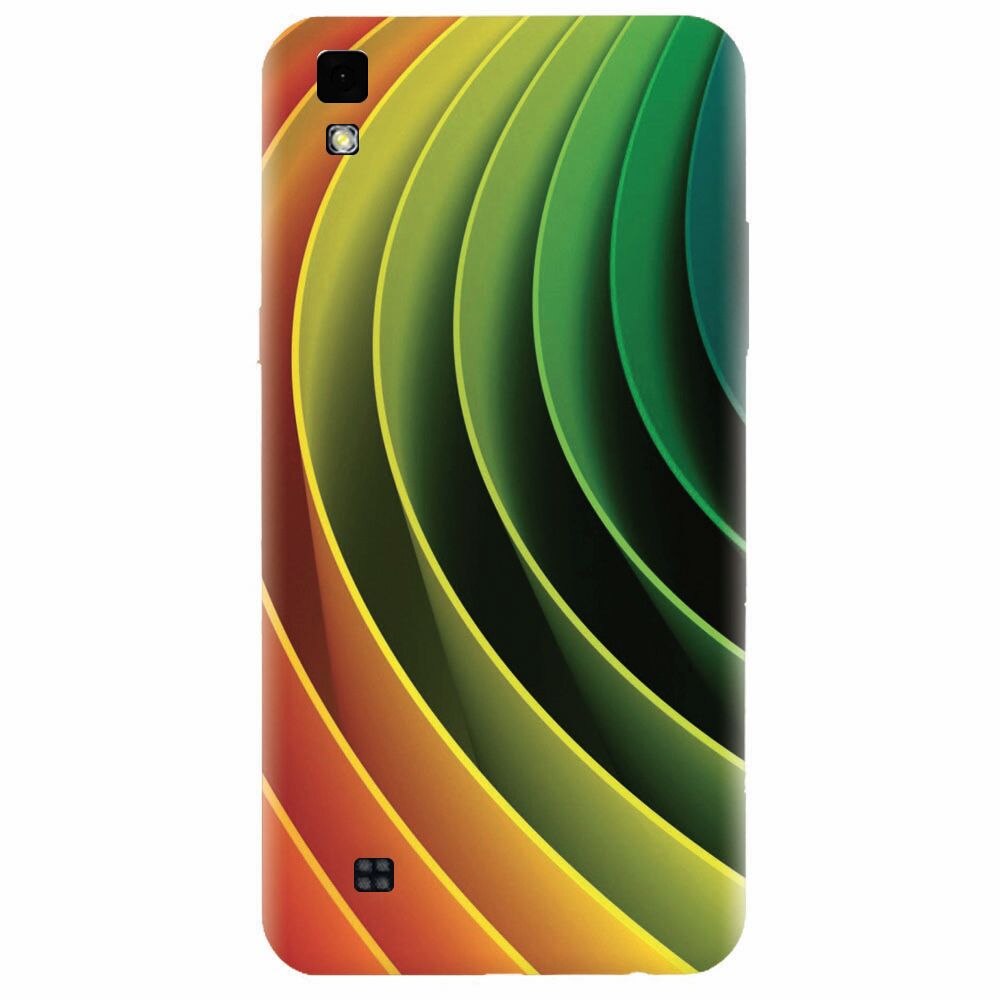 Husa silicon pentru Lg X Power, 3D Multicolor Abstract Lines