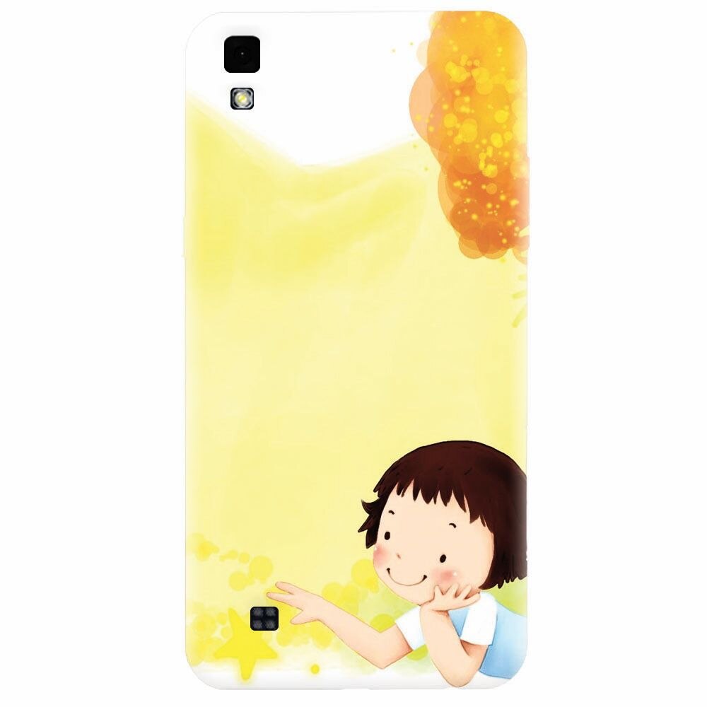 Husa silicon pentru Lg X Power, Child Autumn Paint Hd