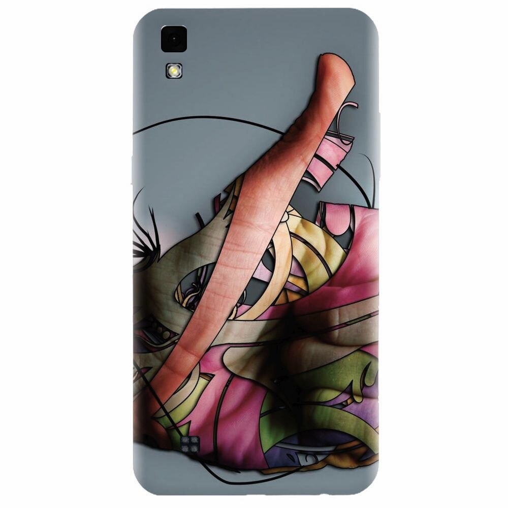 Husa silicon pentru Lg X Power, Abstract Minimalistic Hands