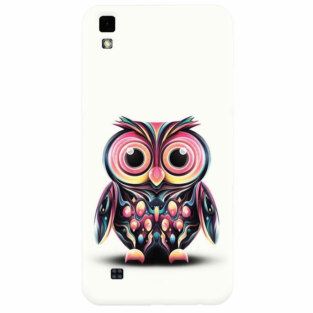 Husa silicon pentru Lg X Power, Colorful Owl Illustration