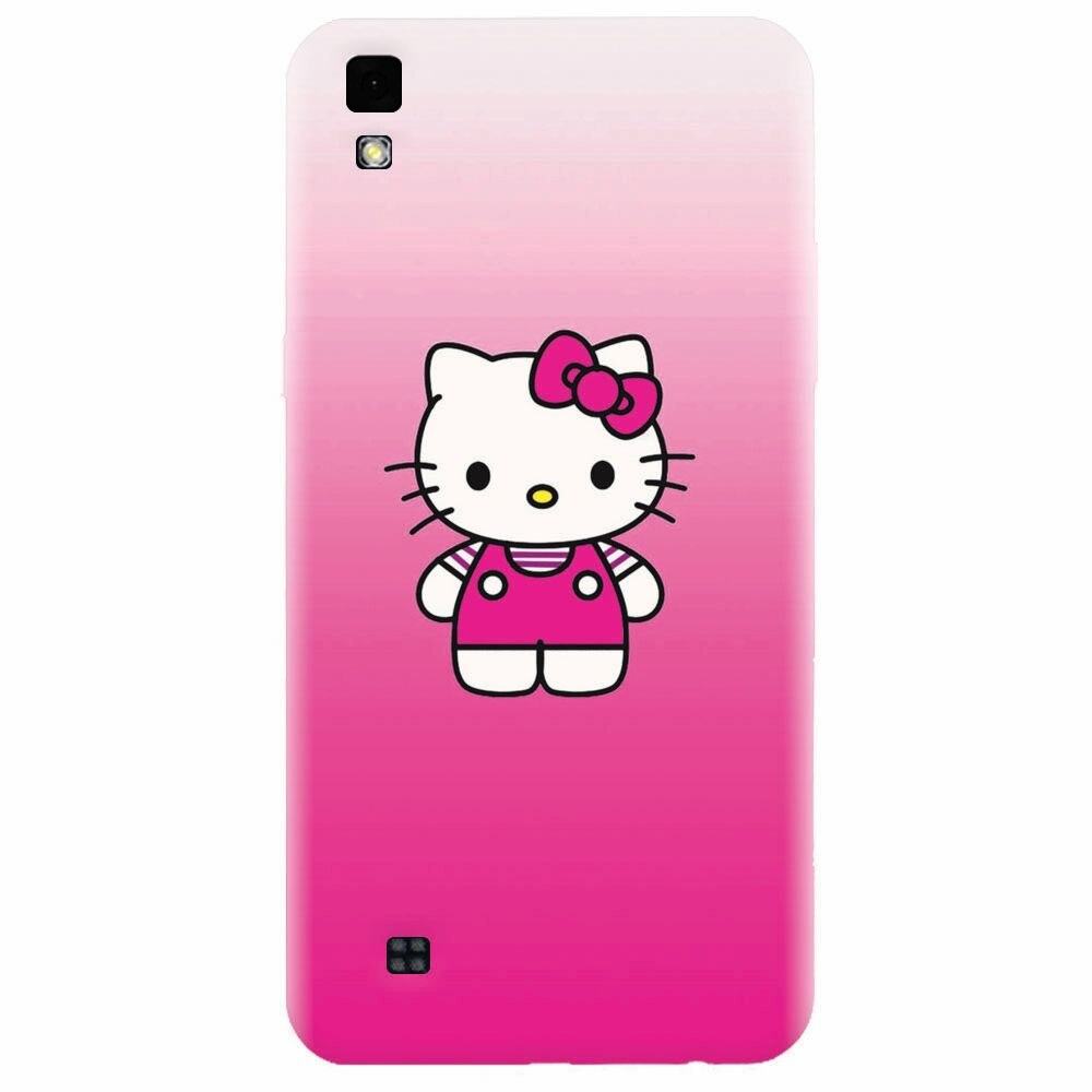 Husa silicon pentru Lg X Power, Cute Pink Catty