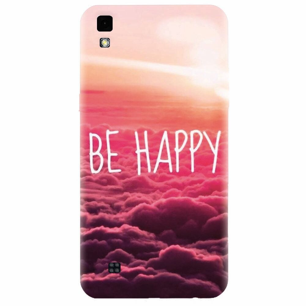Husa silicon pentru Lg X Power, Be Happy Puffy Clouds