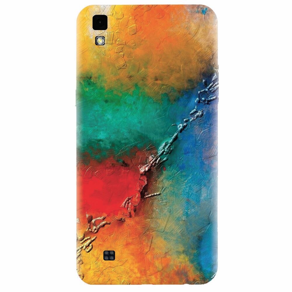 Husa silicon pentru Lg X Power, Colorful Wall Paint Texture