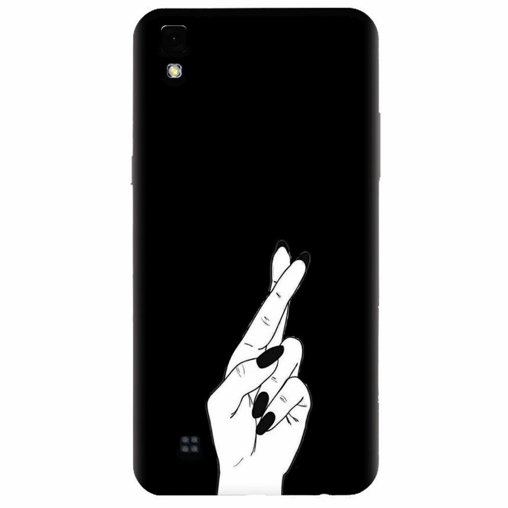 Husa silicon pentru Lg X Power, Finger Cross