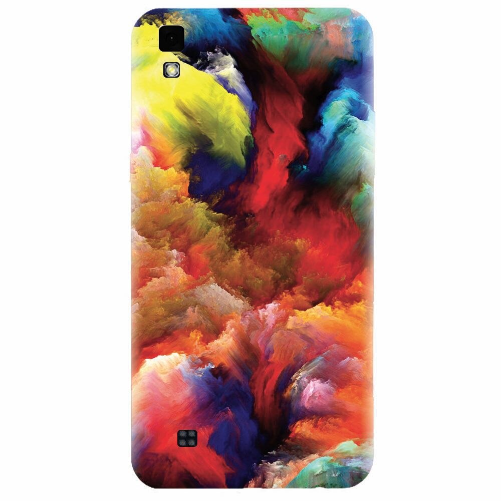Husa silicon pentru Lg X Power, Oil Painting Colorful Strokes