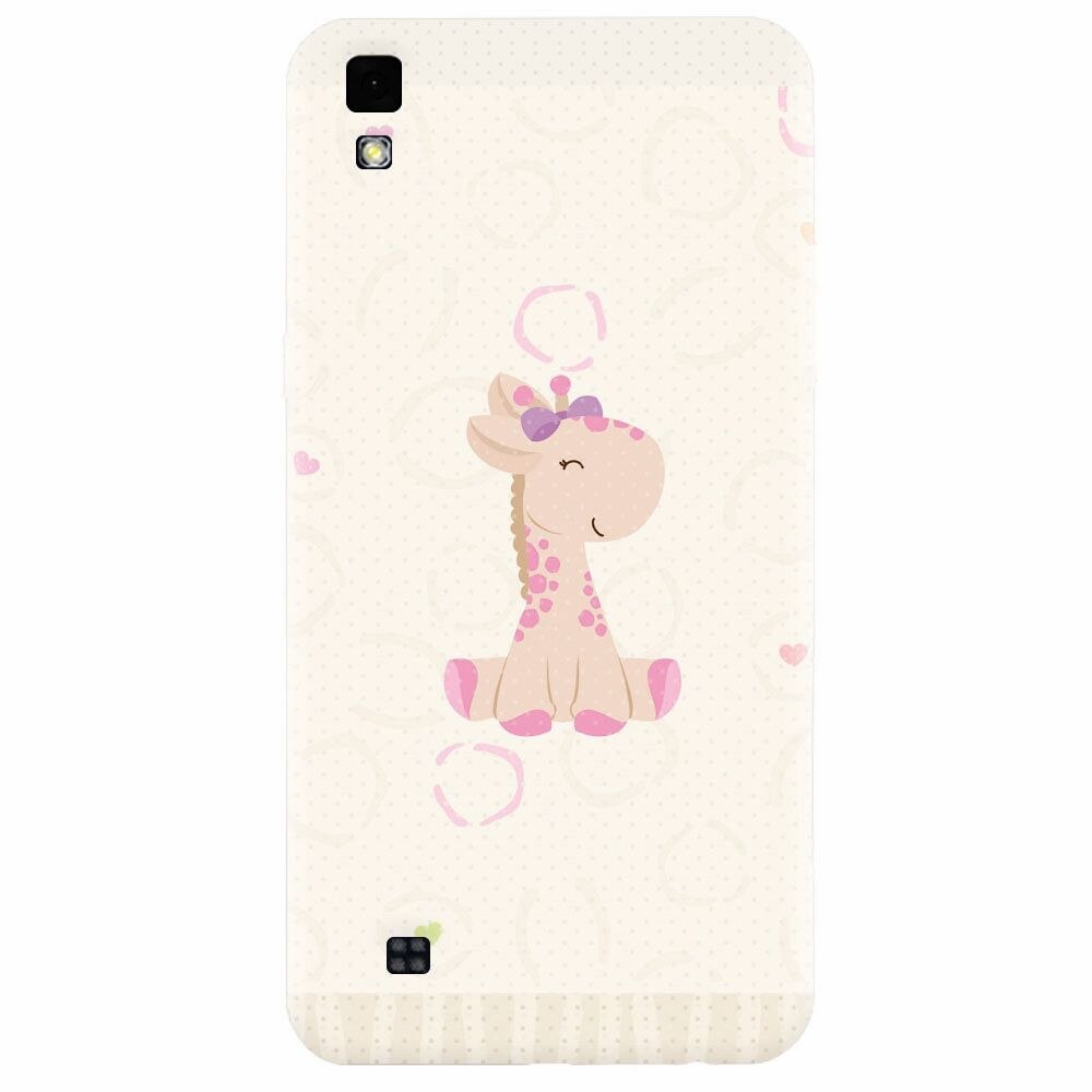 Husa silicon pentru Lg X Power, Giraffe Cute