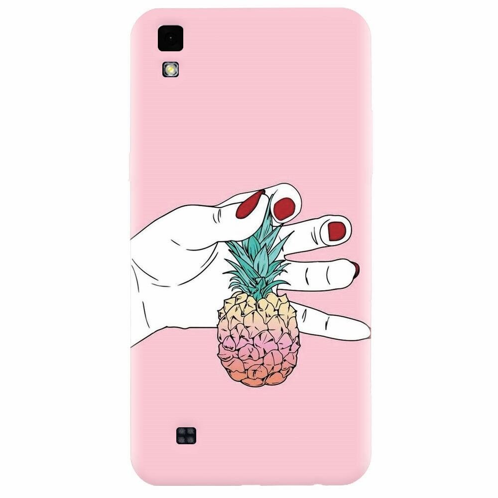 Husa silicon pentru Lg X Power, Rainbow Pinepple