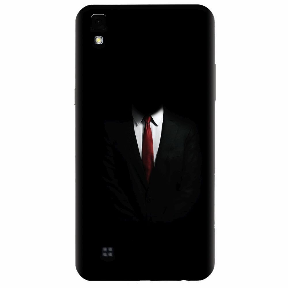 Husa silicon pentru Lg X Power, Mystery Man In Suit