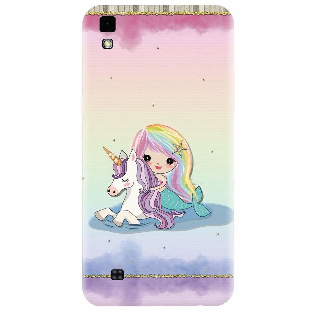 Husa silicon pentru Lg X Power, Mermaid Unicorn Play