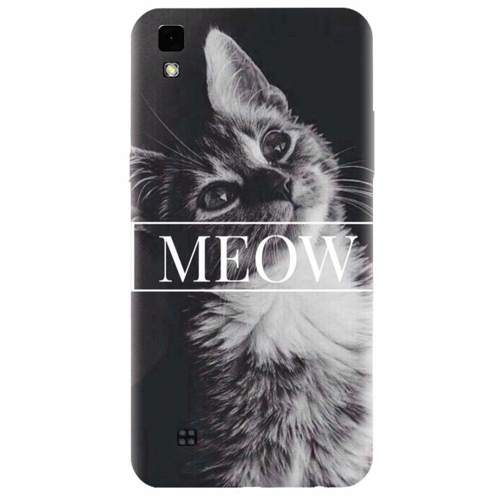 Husa silicon pentru Lg X Power, Meow Cute Cat