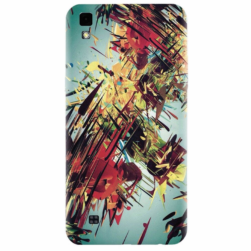 Husa silicon pentru Lg X Power, Complex Abstract Colorful 3D Drawing