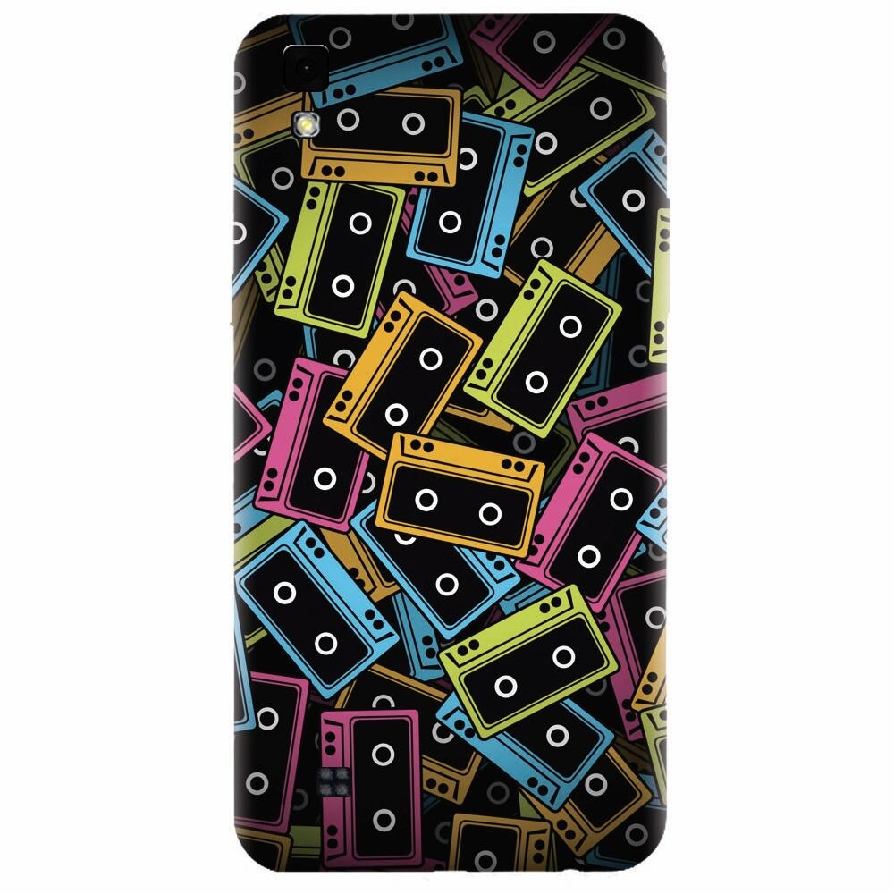 Husa silicon pentru Lg X Power, Audio Cassette Color Vector
