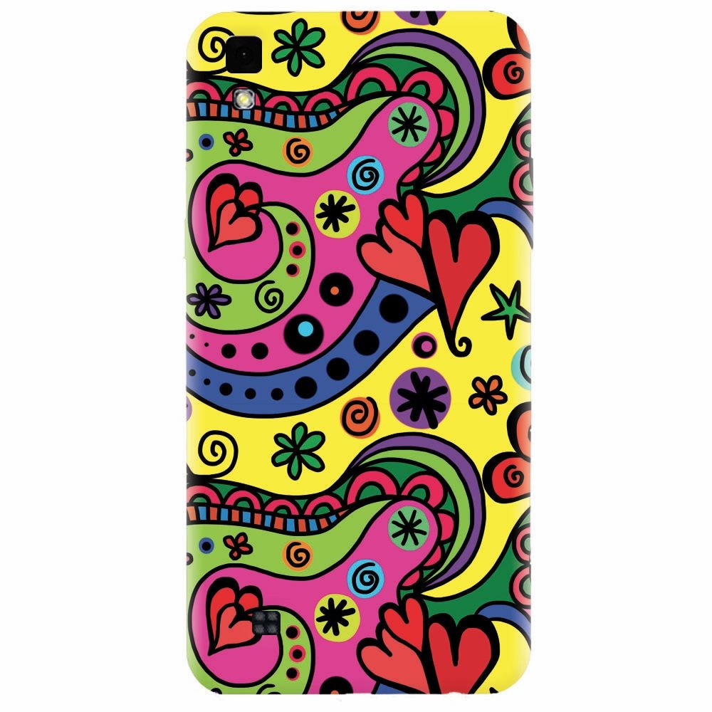 Husa silicon pentru Lg X Power, Heart Color