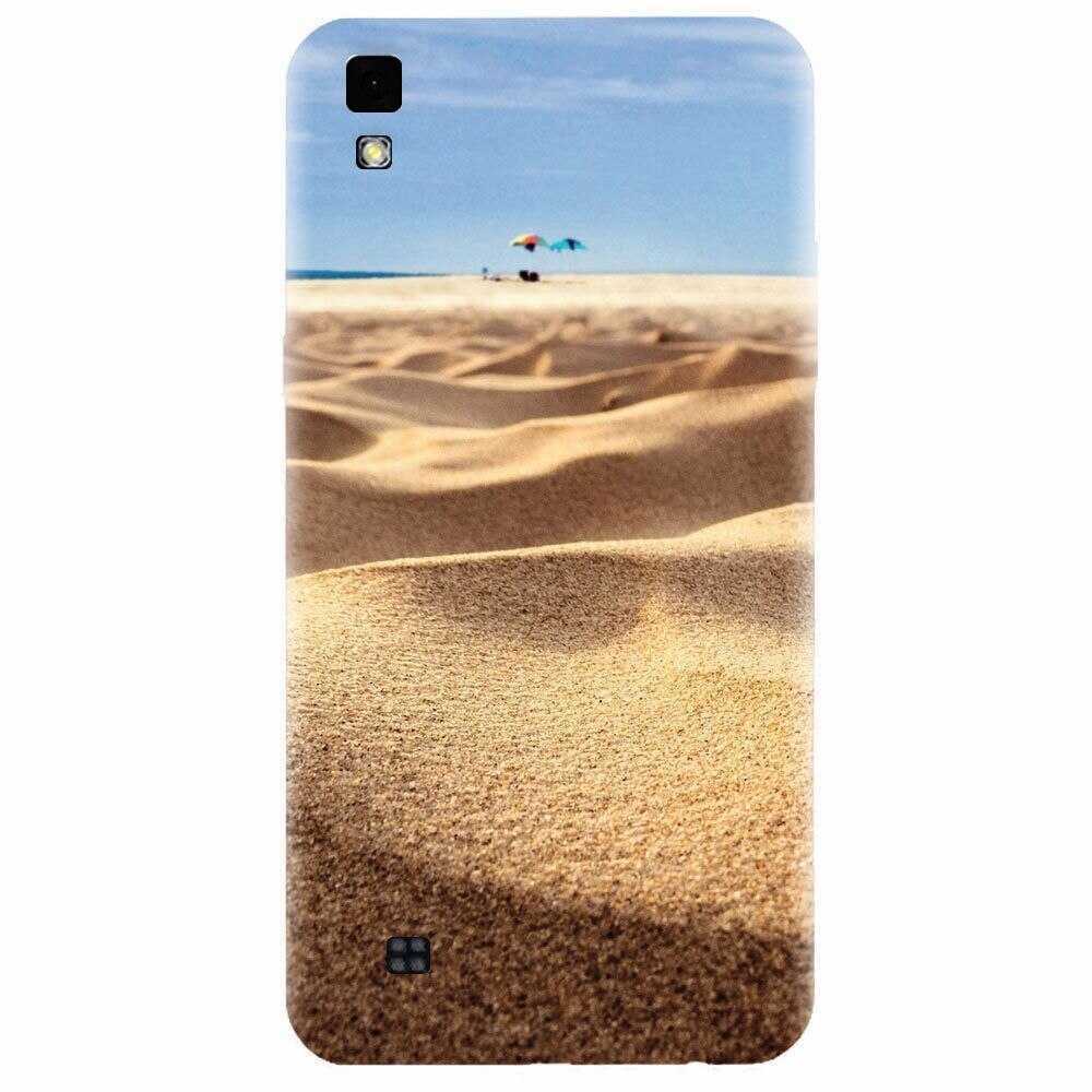 Husa silicon pentru Lg X Power, Beach Sand Closeup Holiday
