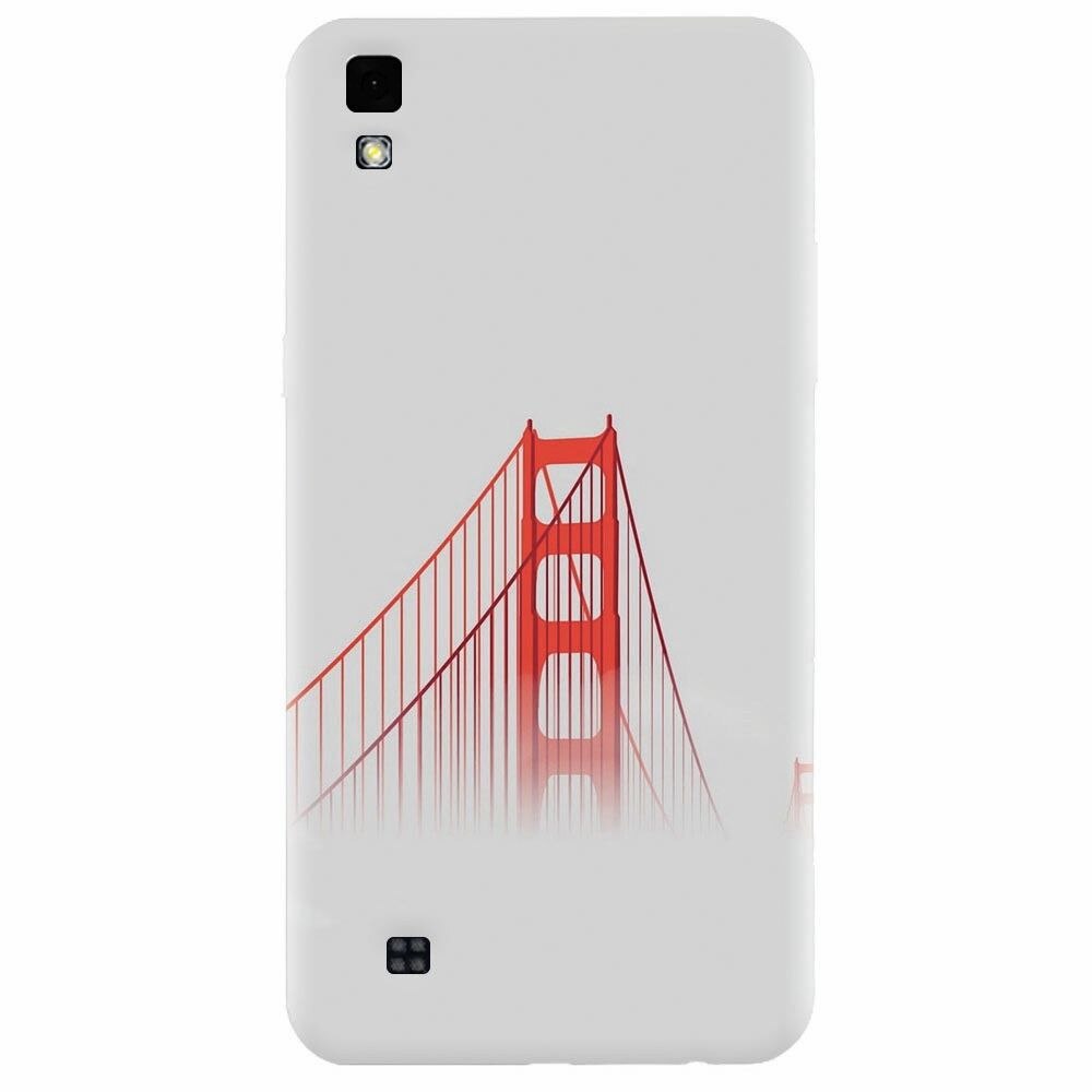 Husa silicon pentru Lg X Power, Red Bridge In Clouds