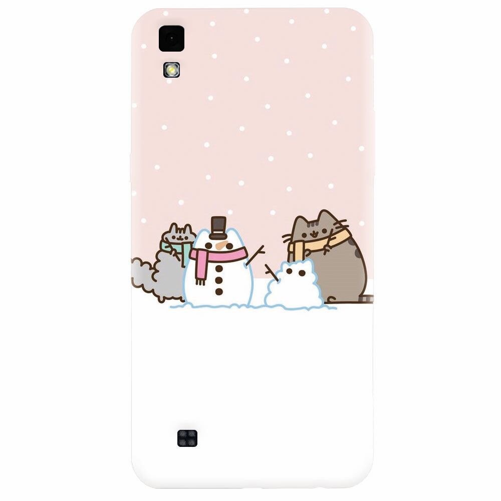 Husa silicon pentru Lg X Power, Cat And Snowman