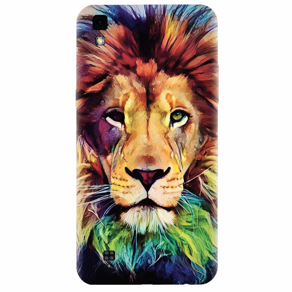 Husa silicon pentru Lg X Power, Colorfull Lion