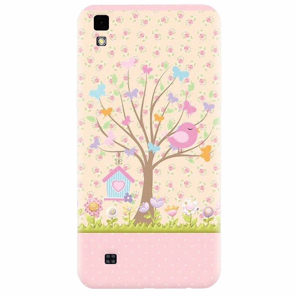 Husa silicon pentru Lg X Power, Cute Birdhouse