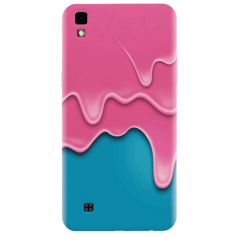 Husa silicon pentru Lg X Power, Pink Liquid Dripping