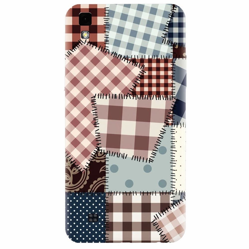 Husa silicon pentru Lg X Power, Patchwork Vector