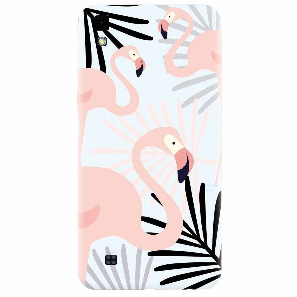 Husa silicon pentru Lg X Power, Flamingo