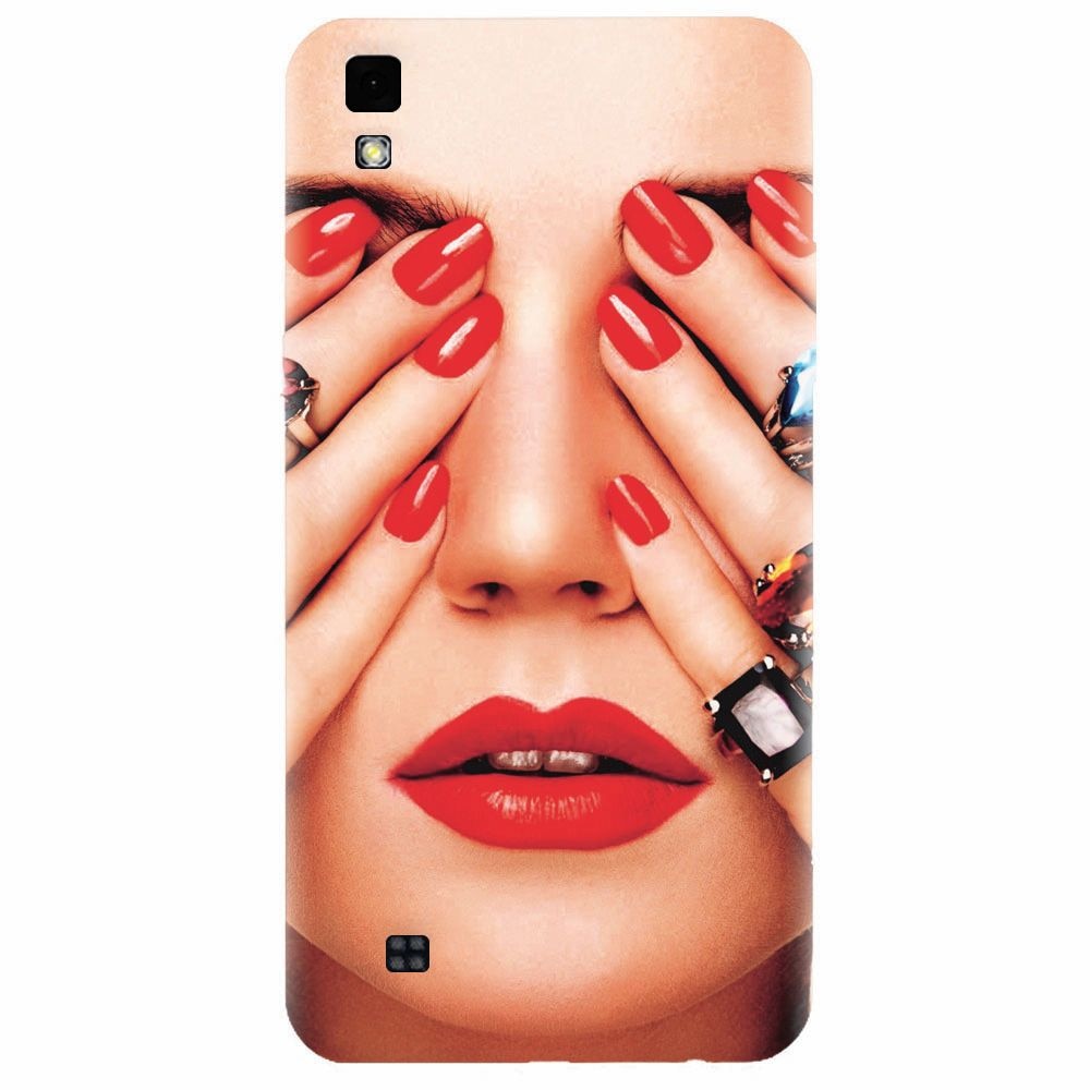 Husa silicon pentru Lg X Power, Rings On All Fingers