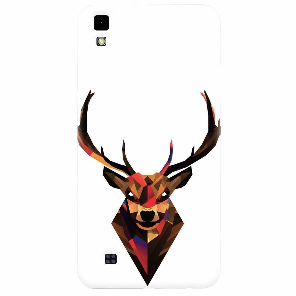 Husa silicon pentru Lg X Power, Geometric Tibetan Antelope