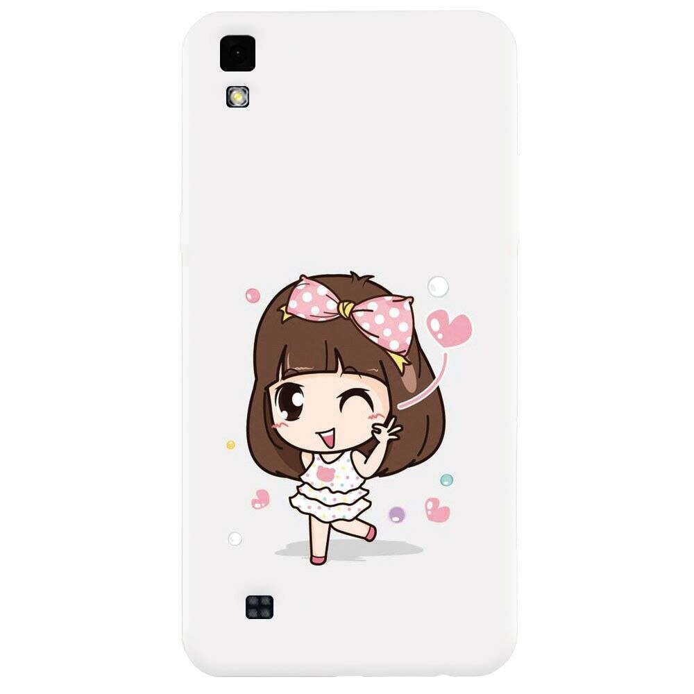 Husa silicon pentru Lg X Power, Happy Girl