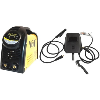 Invertor sudura DC Profesional Velt IGBT 140, 140 A, 230 V, 4500 W, 1.6-3.2 mm diametru electrozi, functie lift TIG, VRD, masca sudura, perie cu ciocan pentru zgura, cablu sudura Invertor sudura DC Profesional Velt IGBT 140, 140 A, 230 V, 4500 W, 1.6-3.2 mm diametru electrozi, functie lift TIG, VRD, masca sudura, perie cu ciocan pentru zgura, cablu sudura