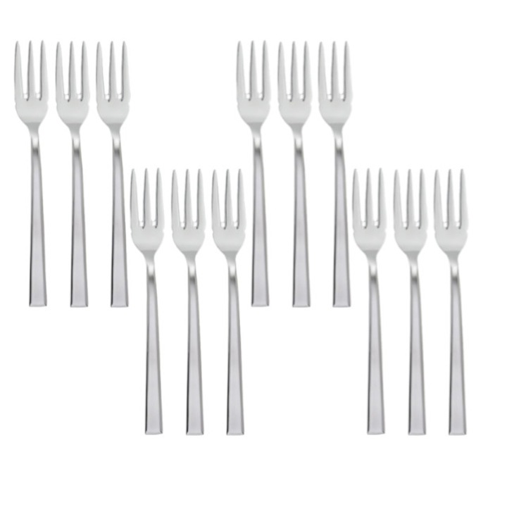 Set 12 furculite pentru peste profesionale HISAR colectia MIAMI