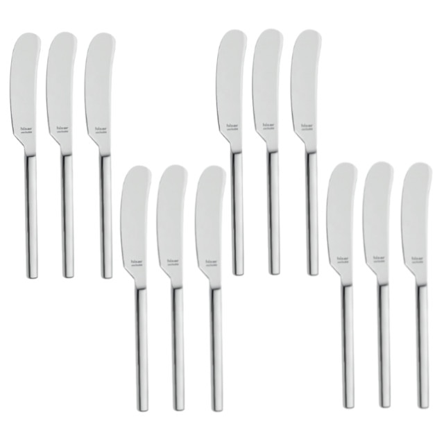 Set 12 cutite pentru unt profesionale HISAR colectia MILAN