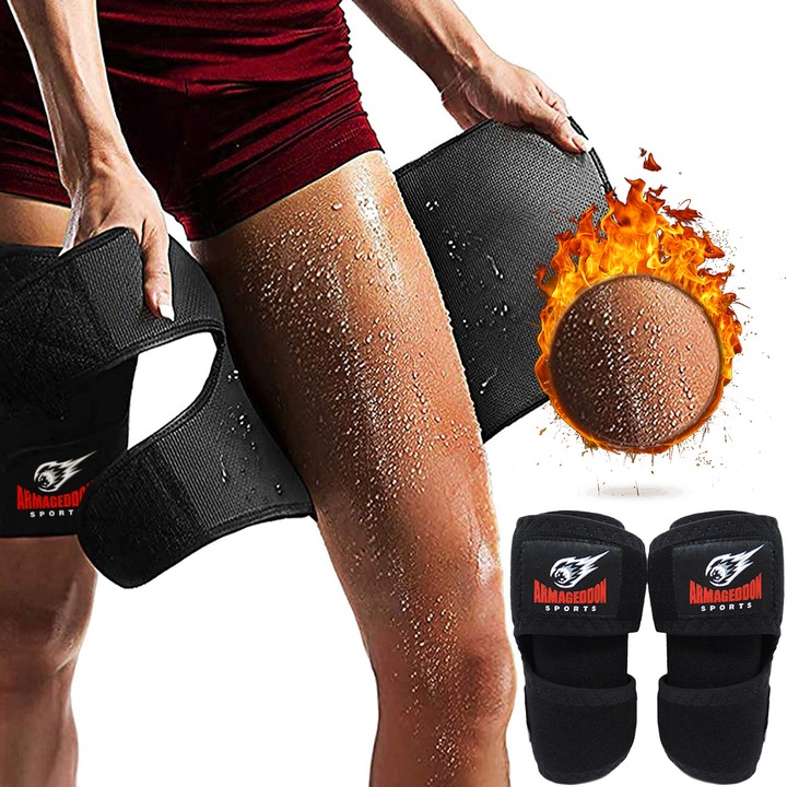 Sauna Centuri/Curele pentru Coapse, Alternativa la Pantalonii de Sauna pentru Transpiratie, Armageddon Sports