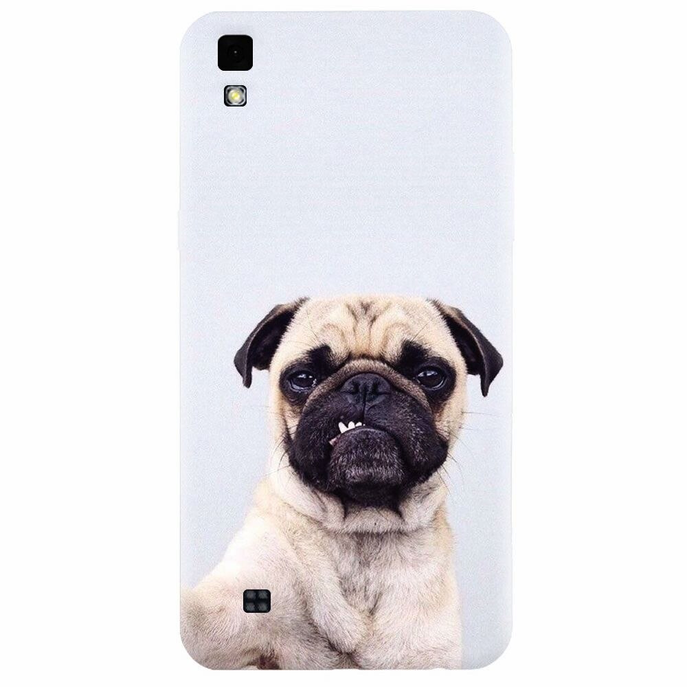 Husa silicon pentru Lg X Power, Simple Pug Selfie