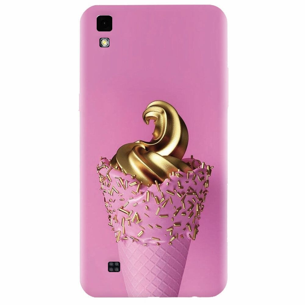 Husa silicon pentru Lg X Power, Icecream Gold