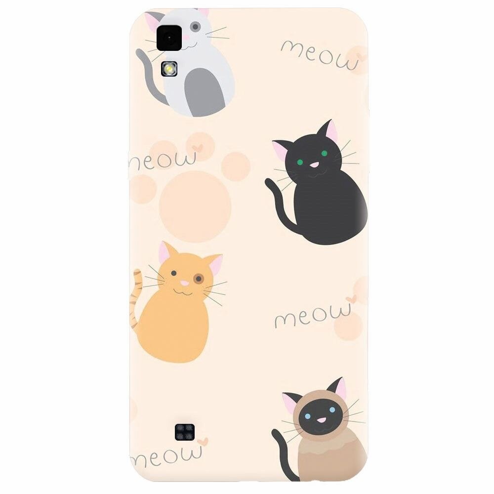 Husa silicon pentru Lg X Power, Meow