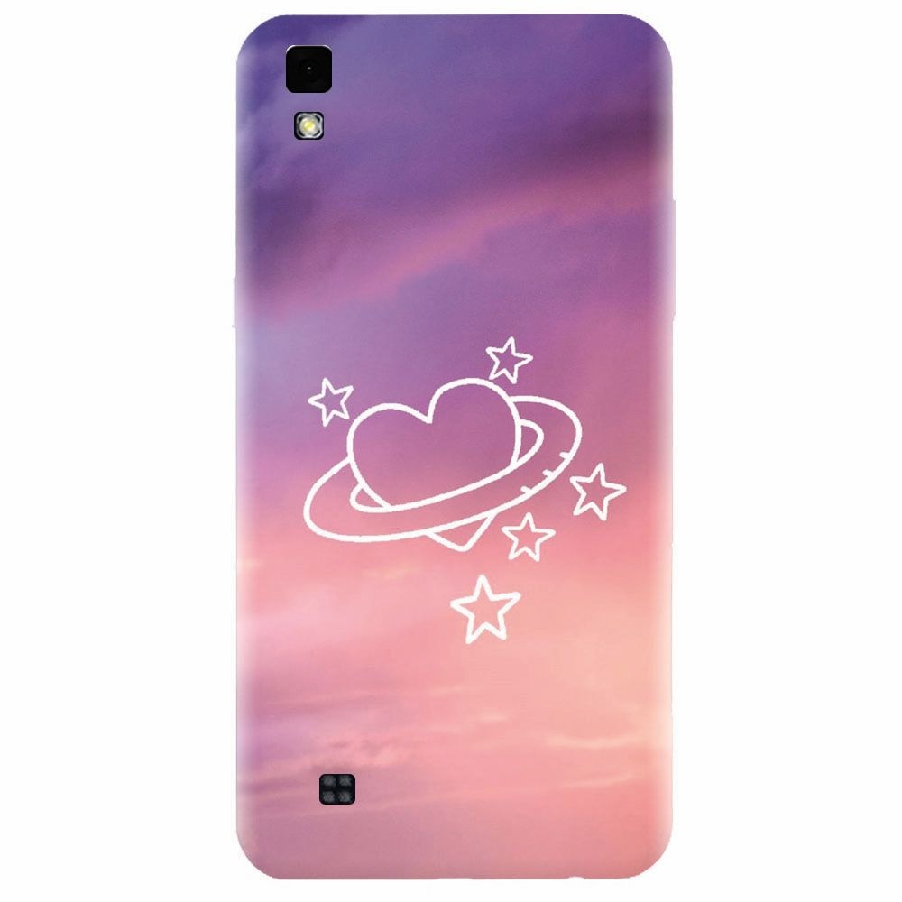Husa silicon pentru Lg X Power, Galaxy Heart